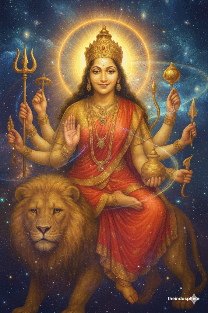 Navratri Day 4 : Maa Kushmanda: The Cosmic Creator 1 Gemini Generated Image 3xbcad3xbcad3xbc copy