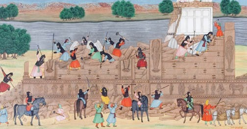 Krishna Janambhoomi destruction during Aurangzeb rule