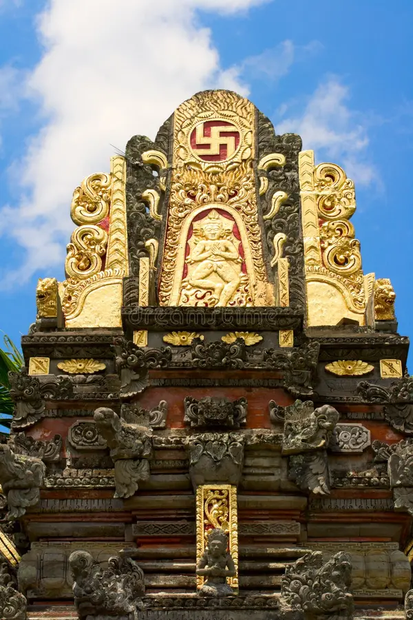 Swastika in Saraswati Temple (Ubud, Indonesia)