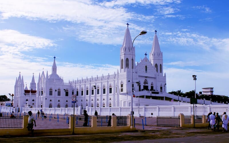 Velankanni Church "Discovering 10 famous Churches in India" 
