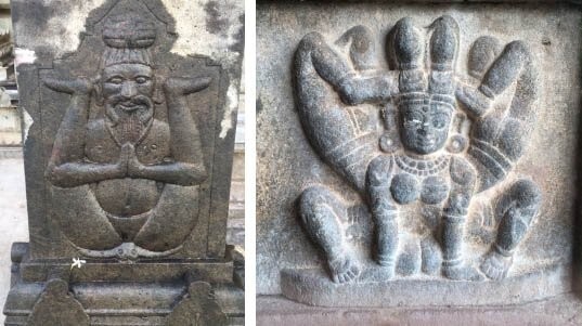 Yoga Carvings on Hindu Temple - Ancient Hindu Practice