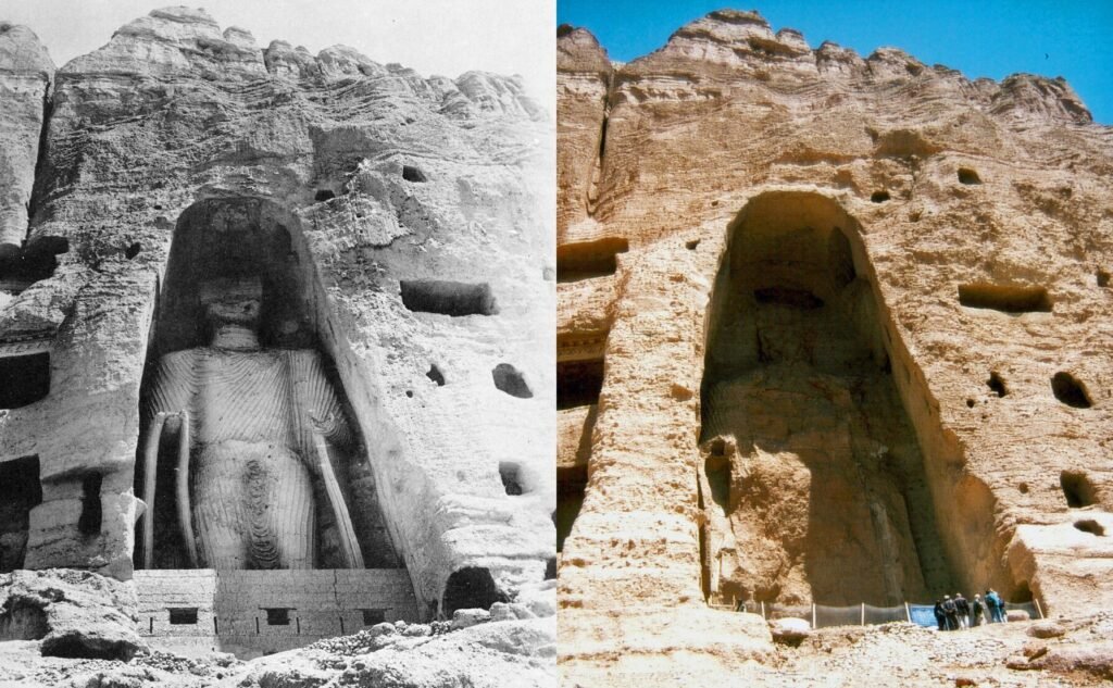 bamiyan buddhas before and after destruction