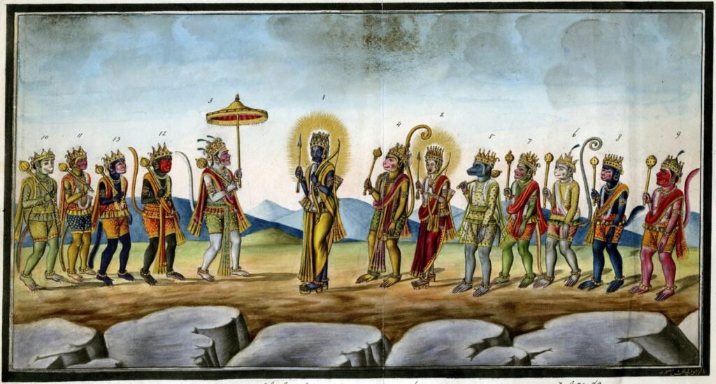 Rama’s Alliance with Hanuman and the Monkeys