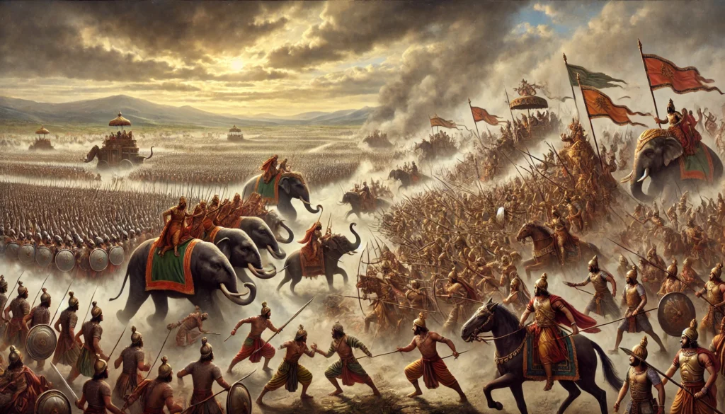 scene-of-the-Kurukshetra-War-from-the-Mahabharata