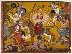 Devi Mahatmya (Durga Saptashati): The Glory of the Goddess 4 Devi Mahatmya | The Goddess Durga Slaying Demons, ca. 1690–1710